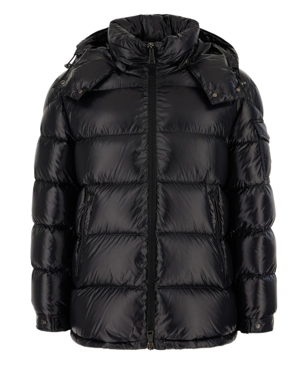MONCLER Черная полиамидовая куртка, фото 1