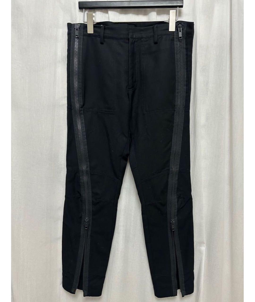 DRIES VAN NOTEN Черные хлопковые классические брюки, фото 6