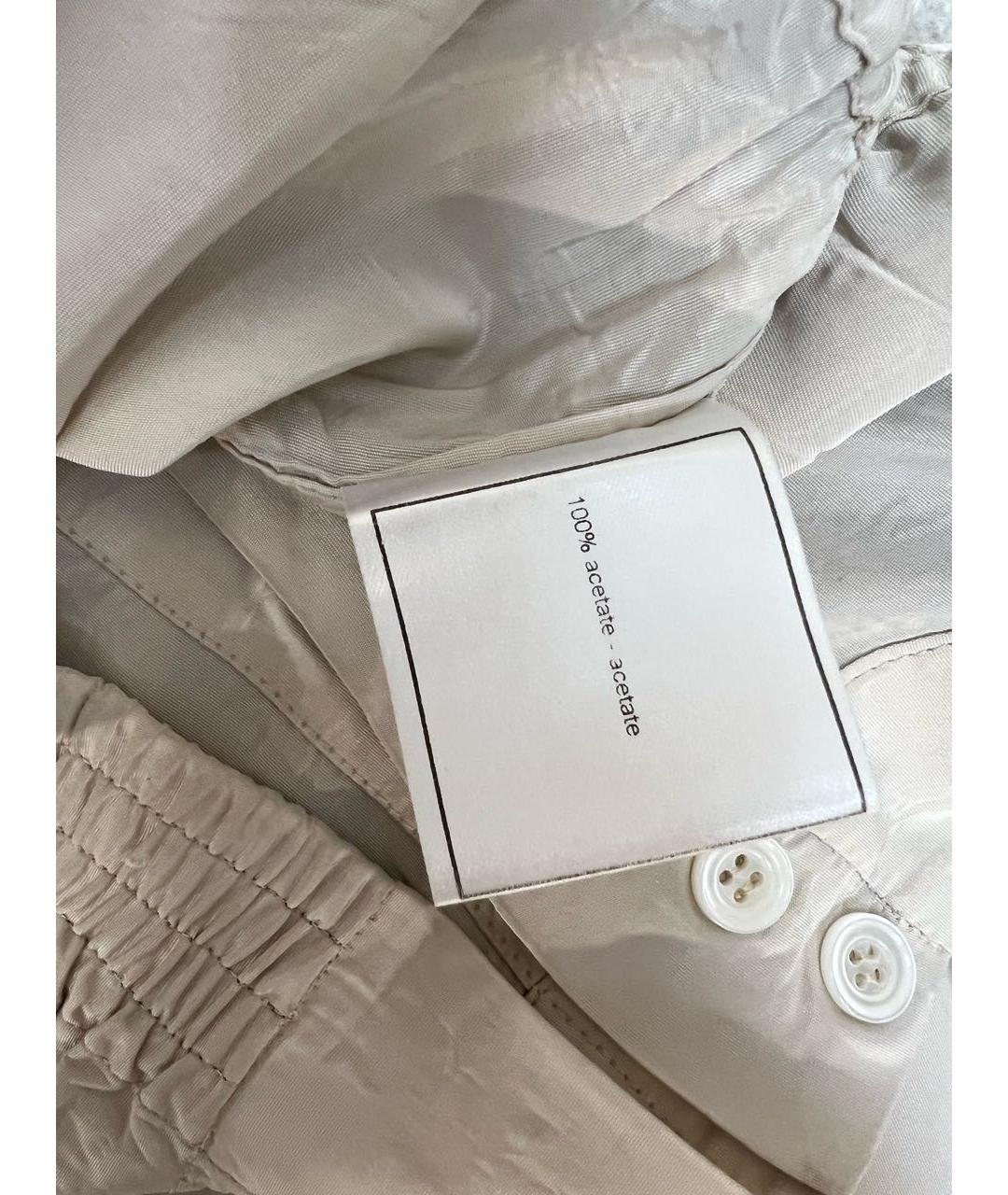 CHANEL Бежевая ацетатная юбка миди, фото 5