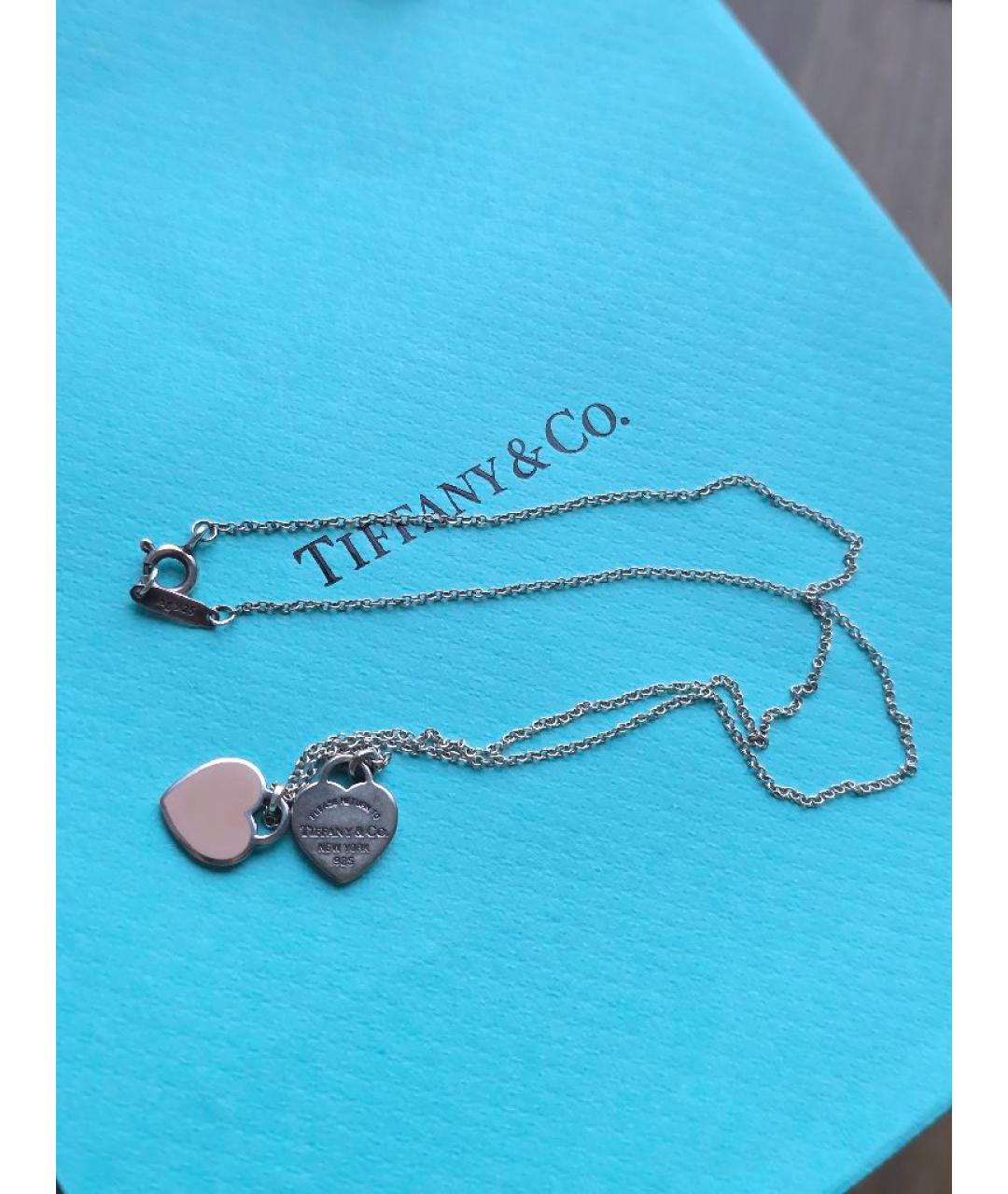 TIFFANY&CO Розовое серебряное колье, фото 5