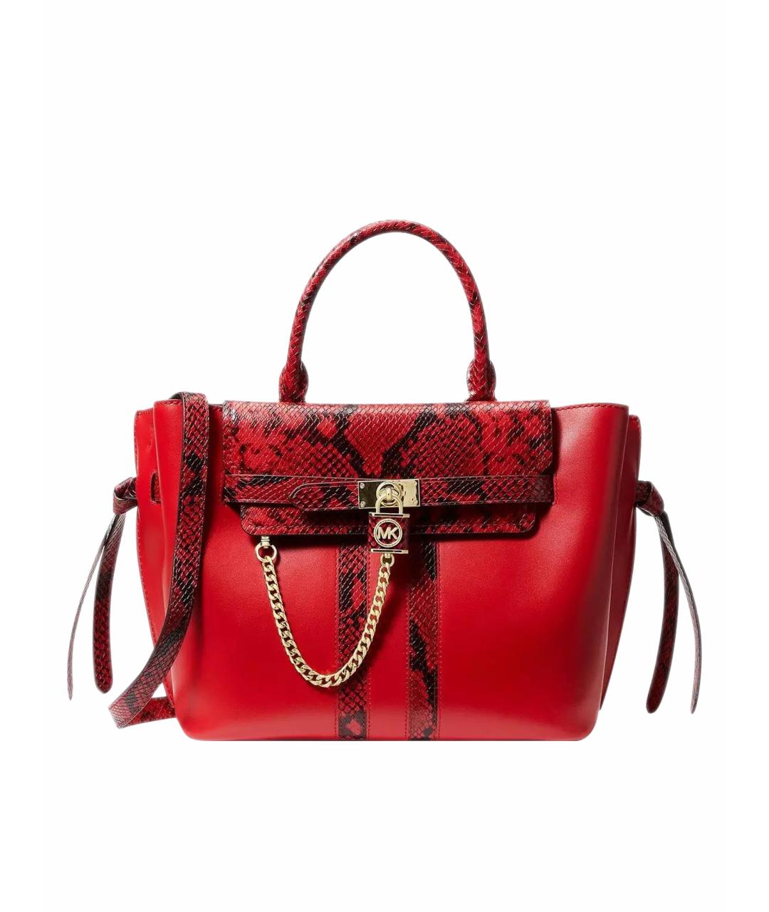 MICHAEL MICHAEL KORS Красная кожаная сумка с короткими ручками, фото 1