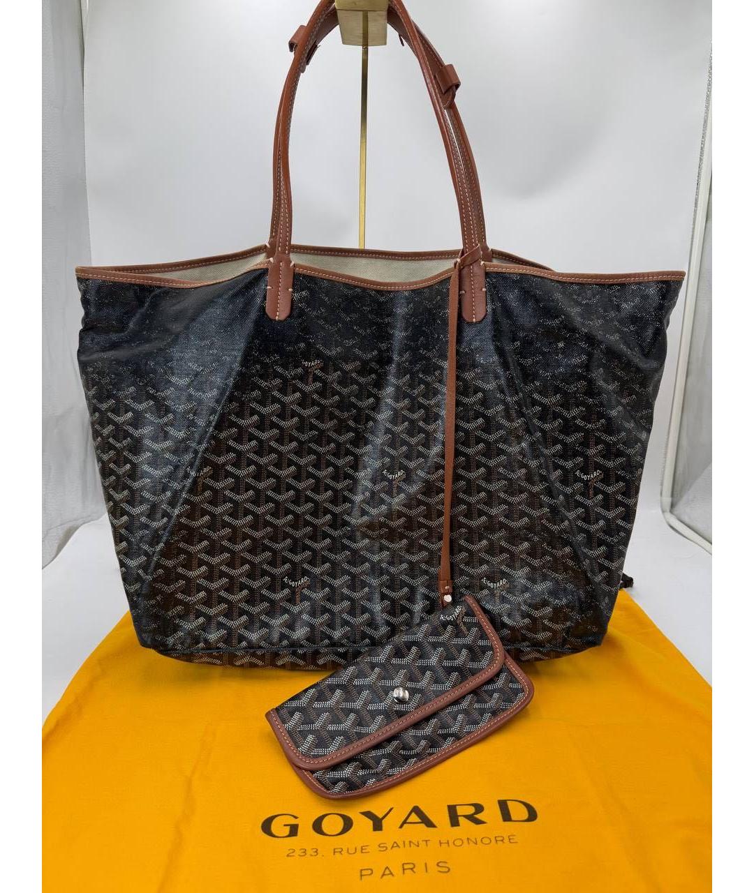 GOYARD Коричневая сумка тоут из канвы, фото 2