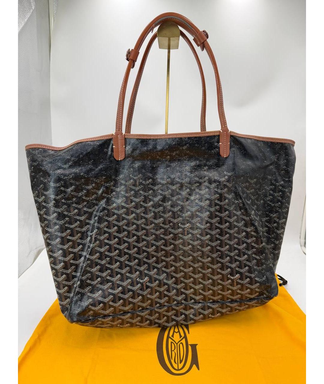 GOYARD Коричневая сумка тоут из канвы, фото 4