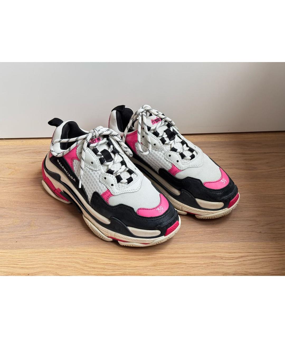 BALENCIAGA Мульти кожаные кроссовки, фото 2