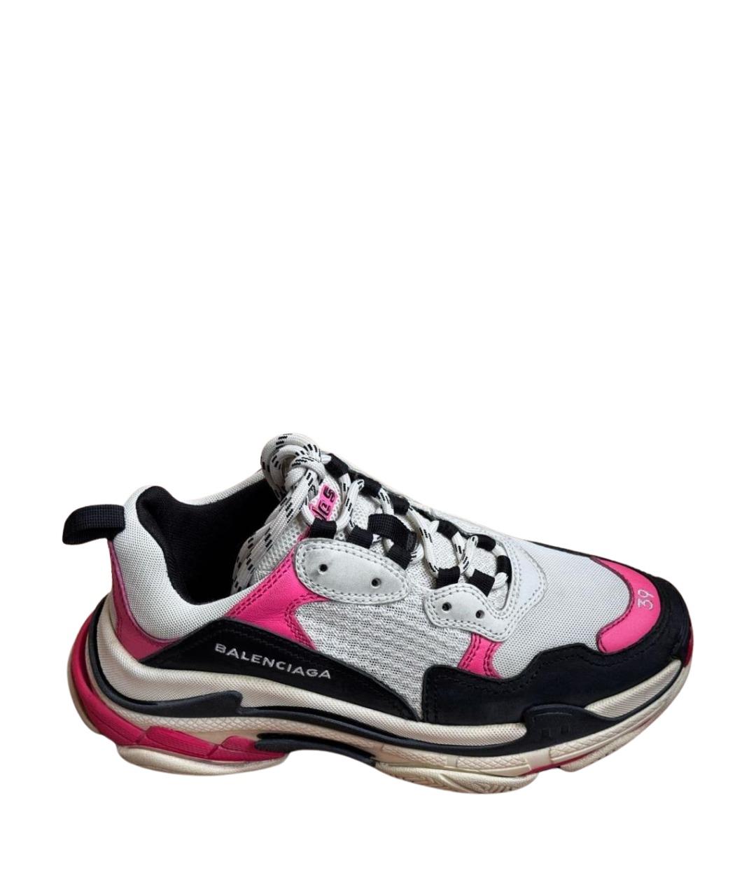 BALENCIAGA Мульти кожаные кроссовки, фото 1