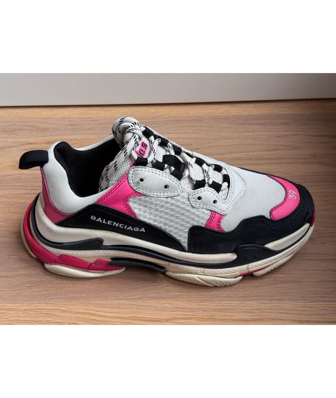 BALENCIAGA Мульти кожаные кроссовки, фото 9
