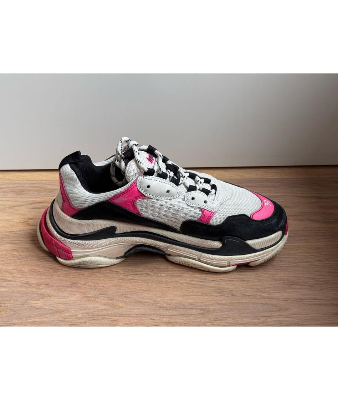 BALENCIAGA Мульти кожаные кроссовки, фото 6