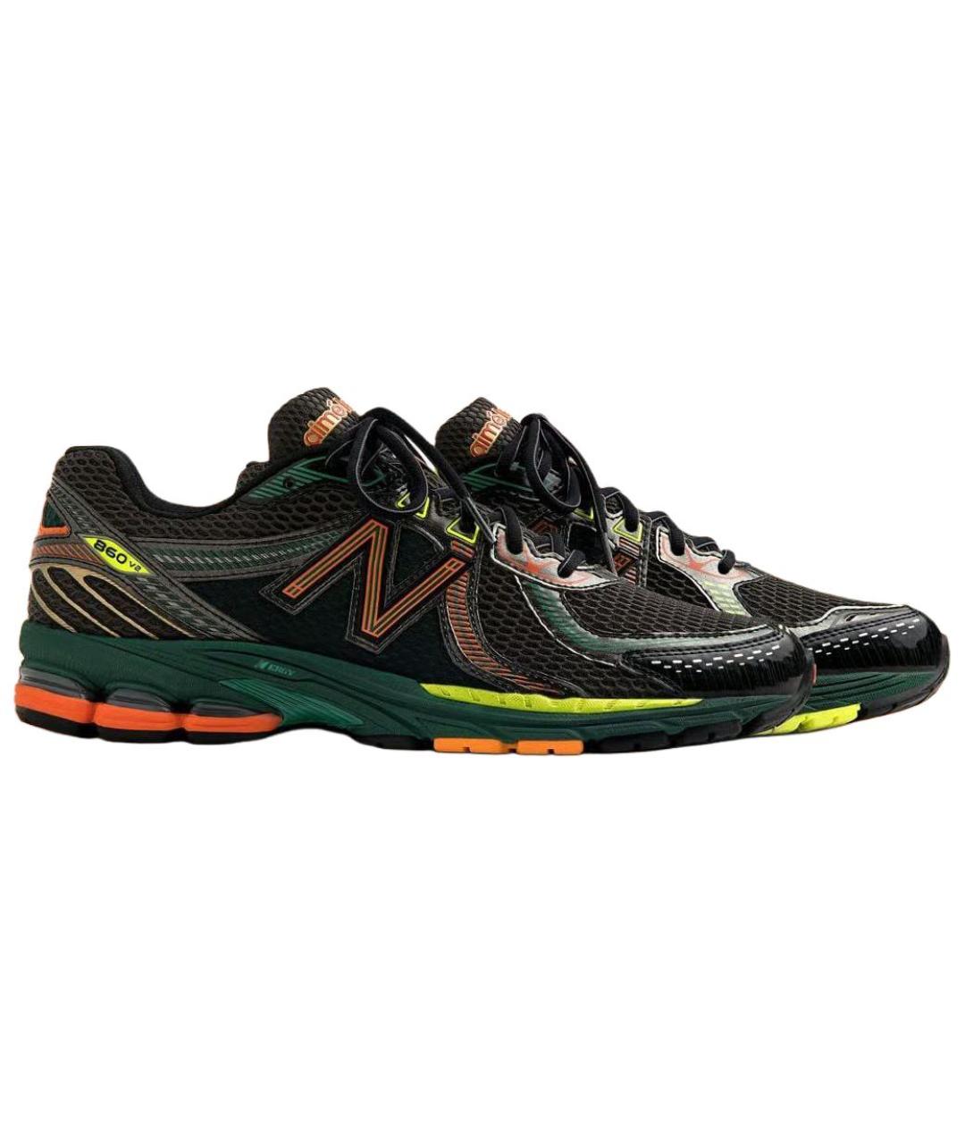 NEW BALANCE Черные кожаные кроссовки, фото 2