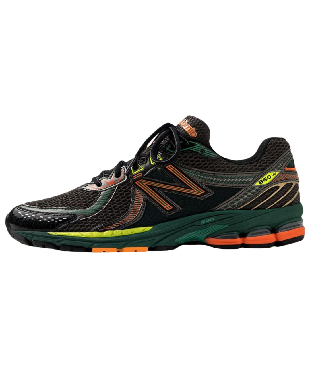 NEW BALANCE Черные кожаные кроссовки, фото 5