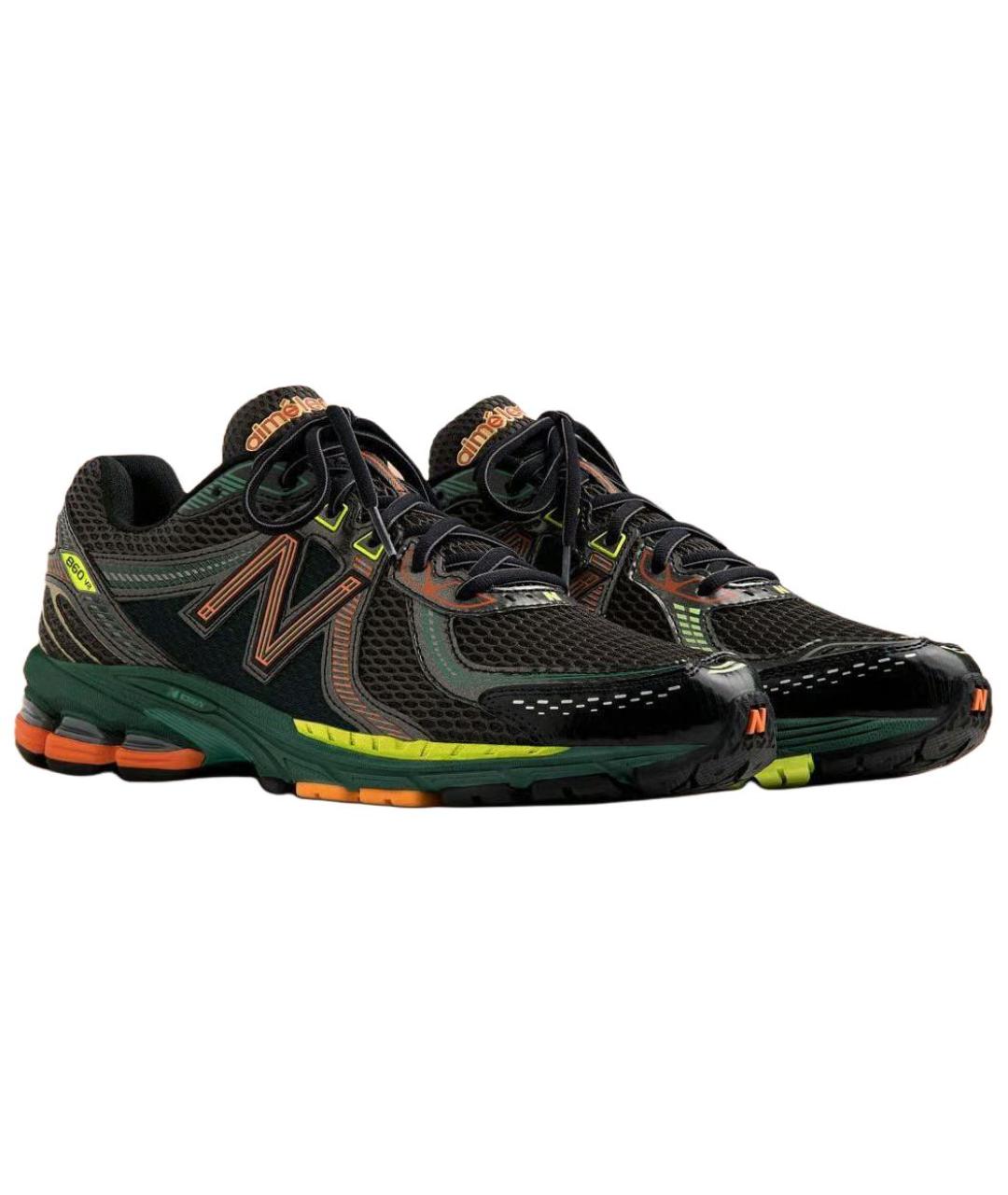 NEW BALANCE Черные кожаные кроссовки, фото 3