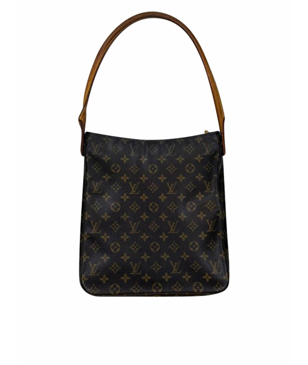 LOUIS VUITTON Коричневая кожаная сумка тоут, фото 1