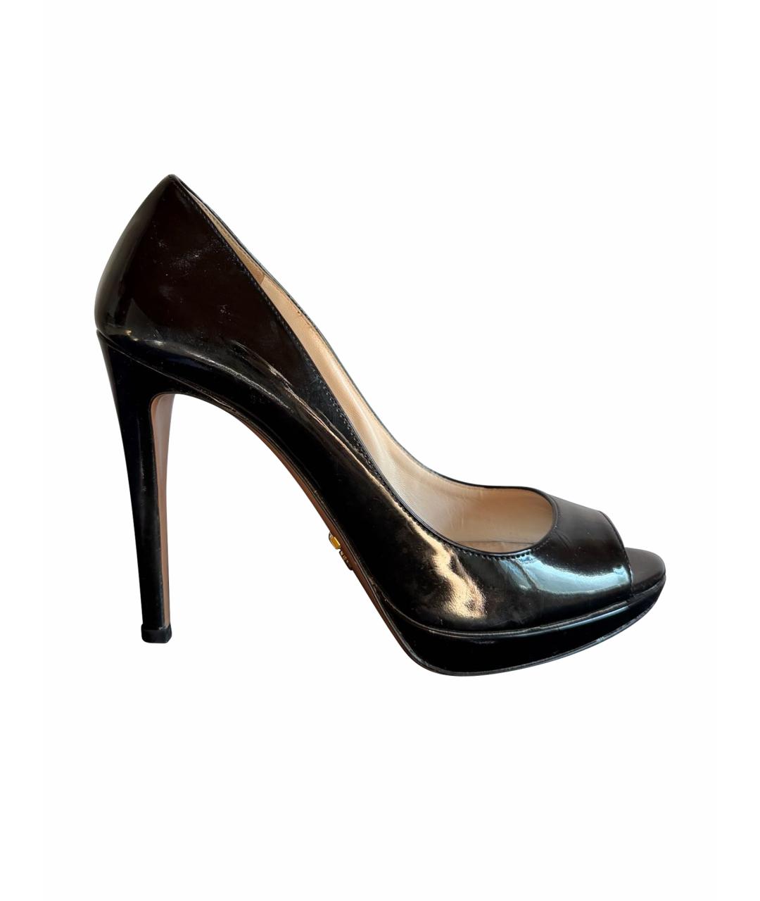 PRADA Черные туфли из лакированной кожи, фото 1