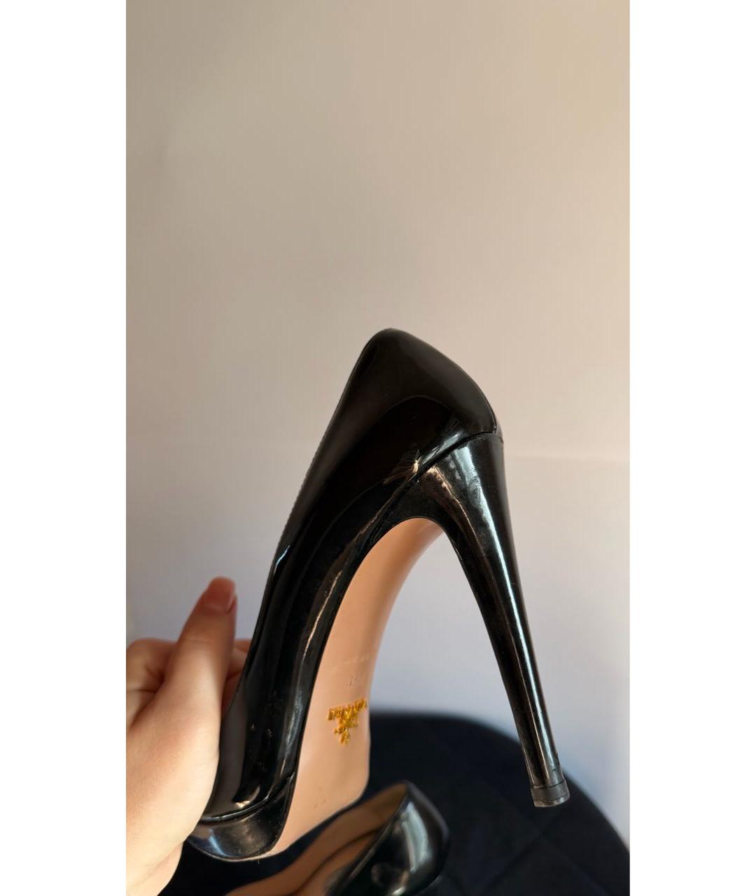PRADA Черные туфли из лакированной кожи, фото 7
