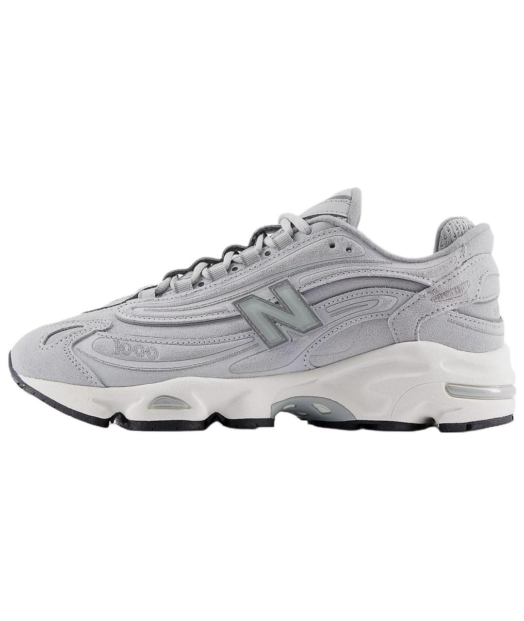 NEW BALANCE Серые кожаные кроссовки, фото 2