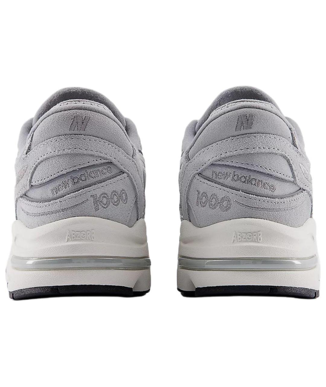 NEW BALANCE Серые кожаные кроссовки, фото 5