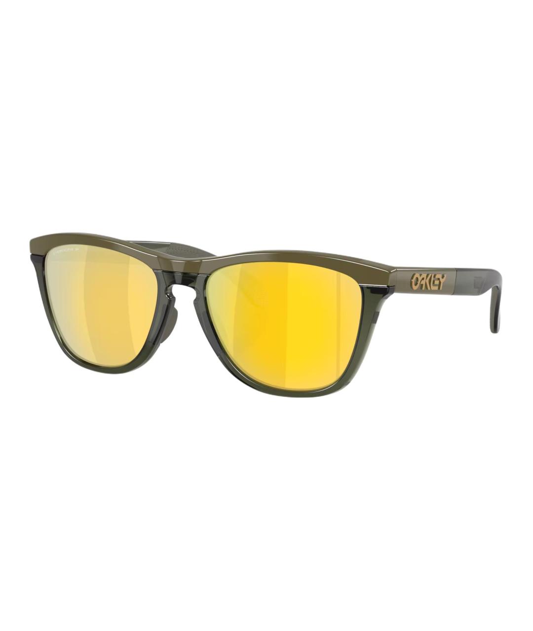 OAKLEY Зеленые пластиковые солнцезащитные очки, фото 1