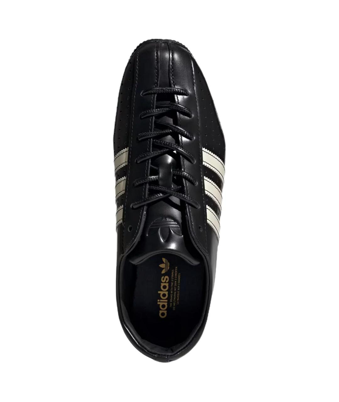 ADIDAS Черные кожаные кеды, фото 3