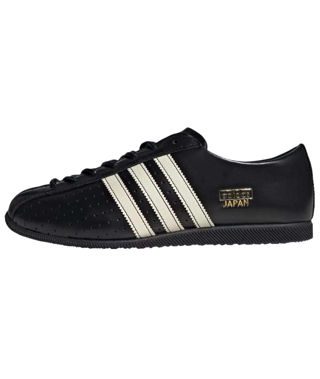 ADIDAS Черные кожаные кеды, фото 2