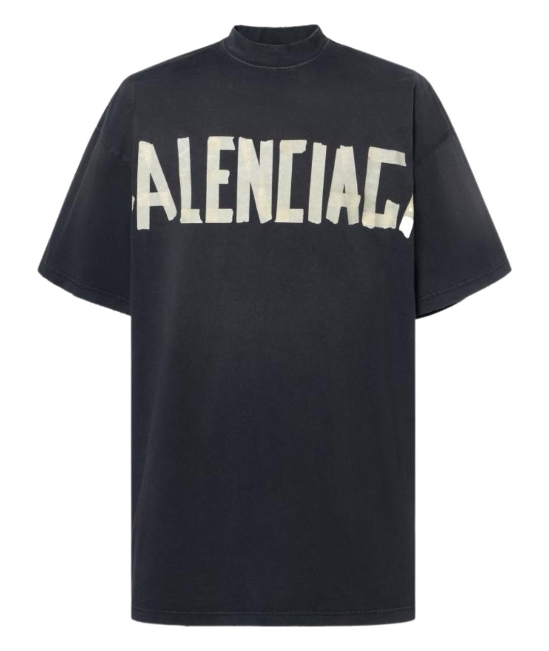 BALENCIAGA Черная футболка, фото 1