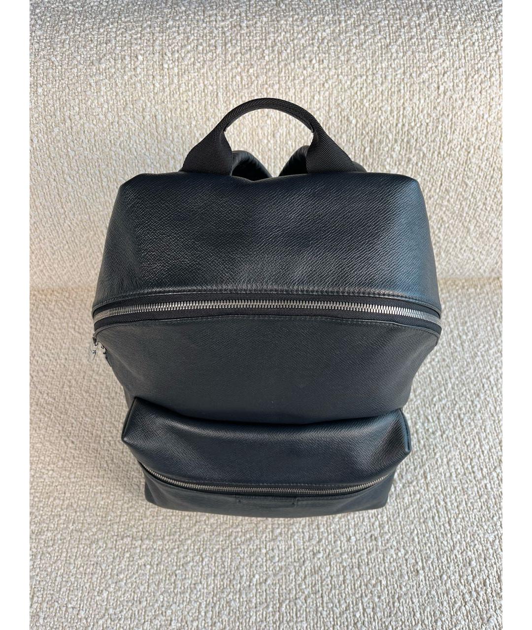 LOUIS VUITTON Черный кожаный рюкзак, фото 7