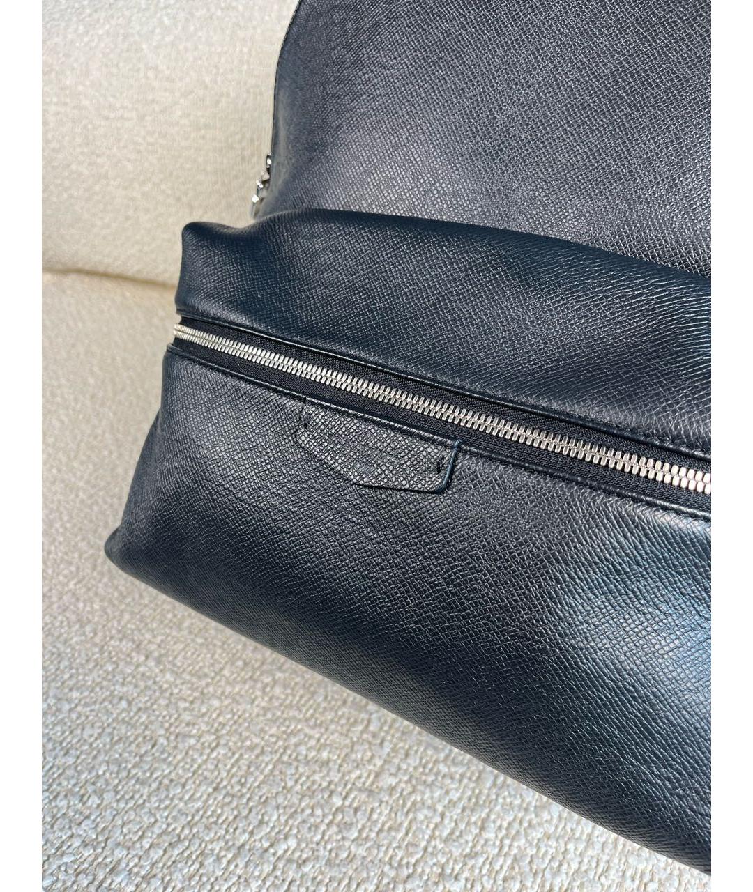 LOUIS VUITTON Черный кожаный рюкзак, фото 8