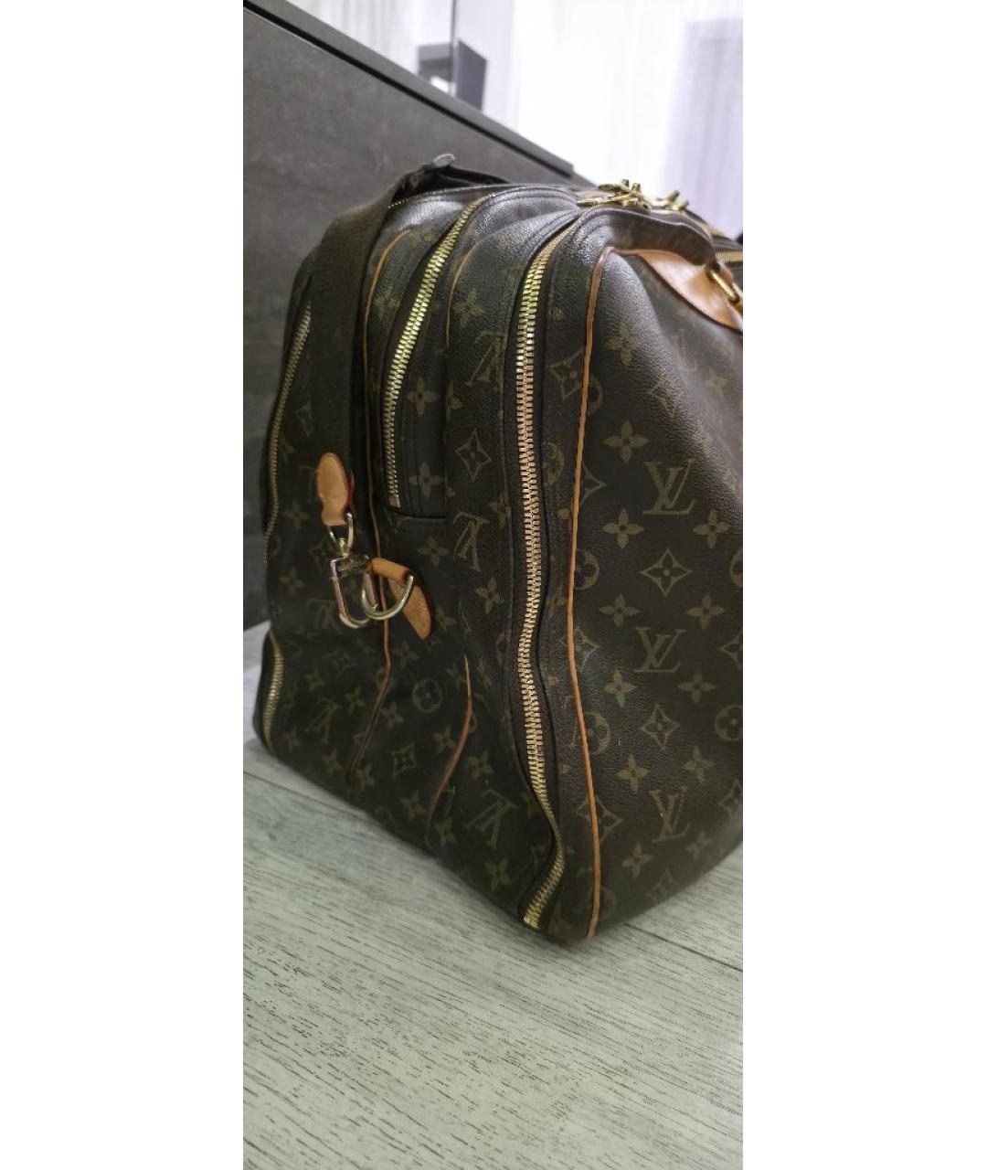 LOUIS VUITTON Коричневая кожаная дорожная/спортивная сумка, фото 2