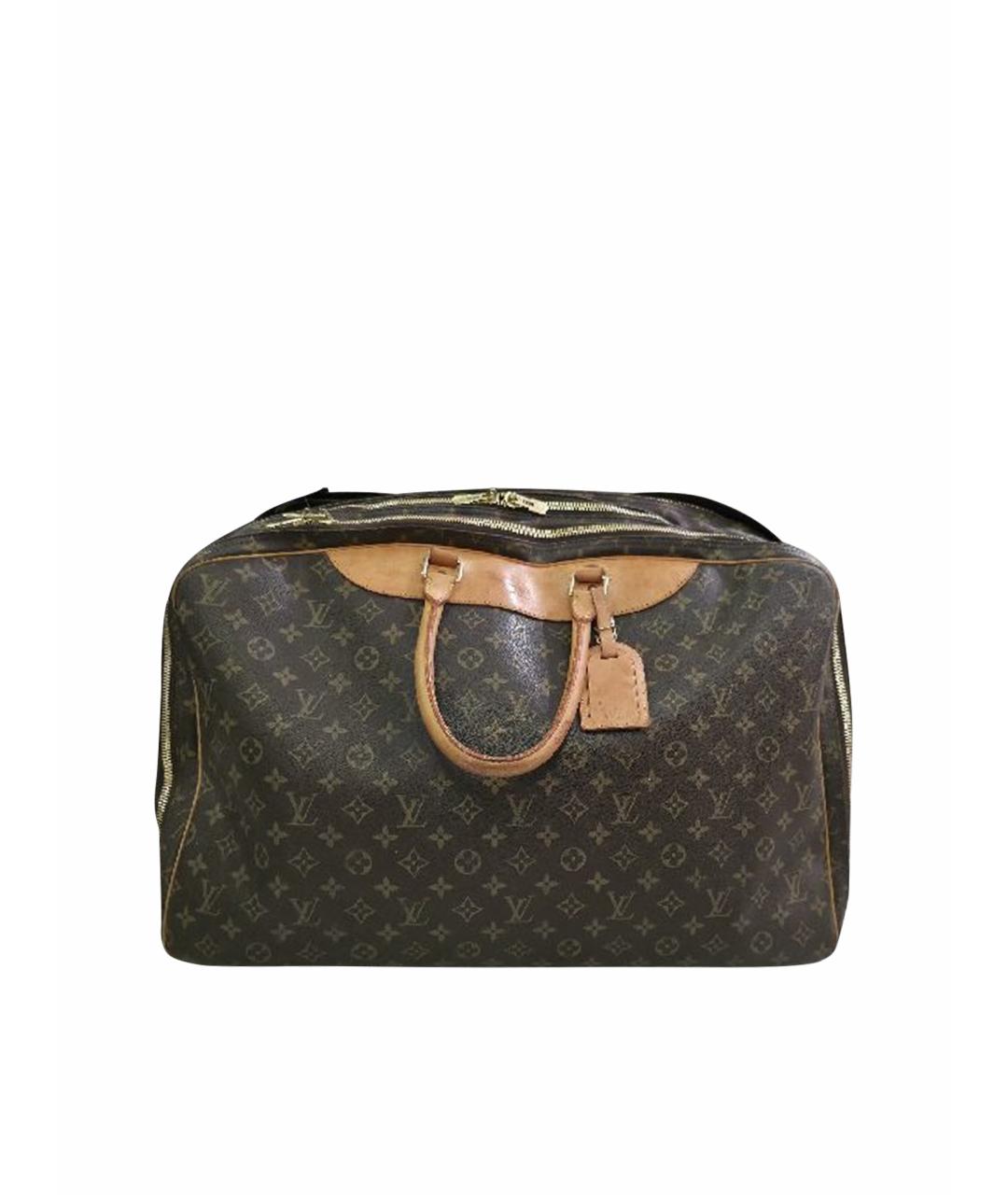 LOUIS VUITTON Коричневая кожаная дорожная/спортивная сумка, фото 1