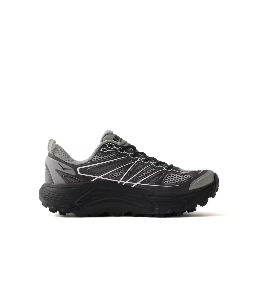 HOKA Антрацитовые синтетические кроссовки, фото 4