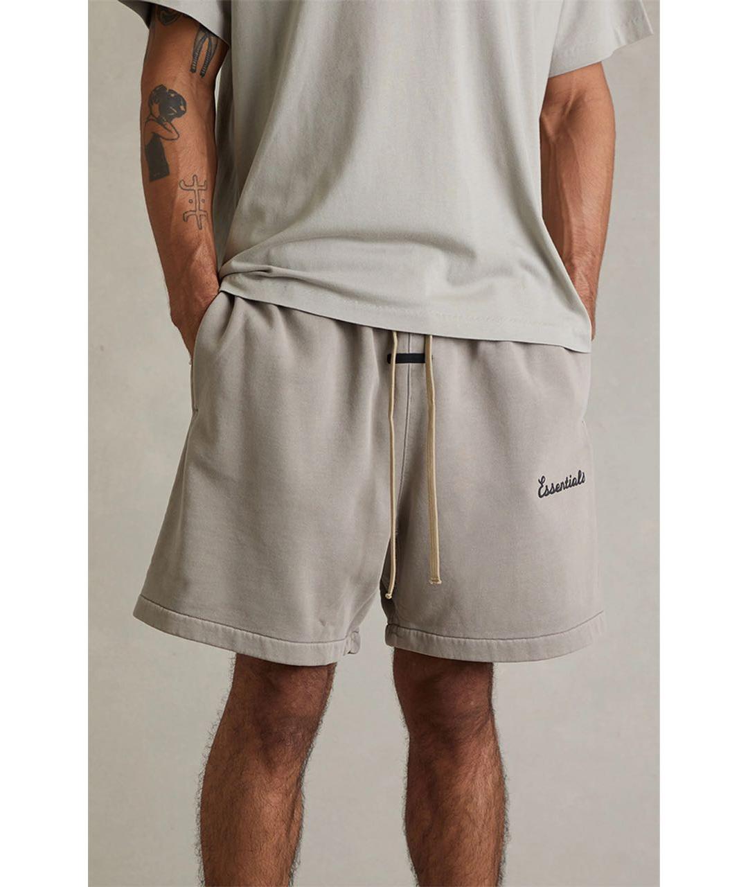 FEAR OF GOD ESSENTIALS Серые хлопковые шорты, фото 3