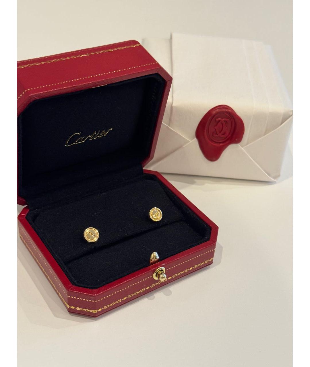 CARTIER Золотые серьги из желтого золота, фото 3