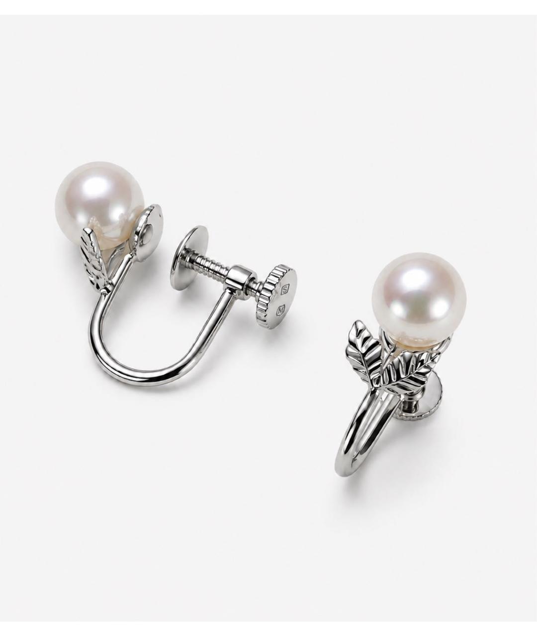 Mikimoto Серебряные серебряные серьги, фото 5