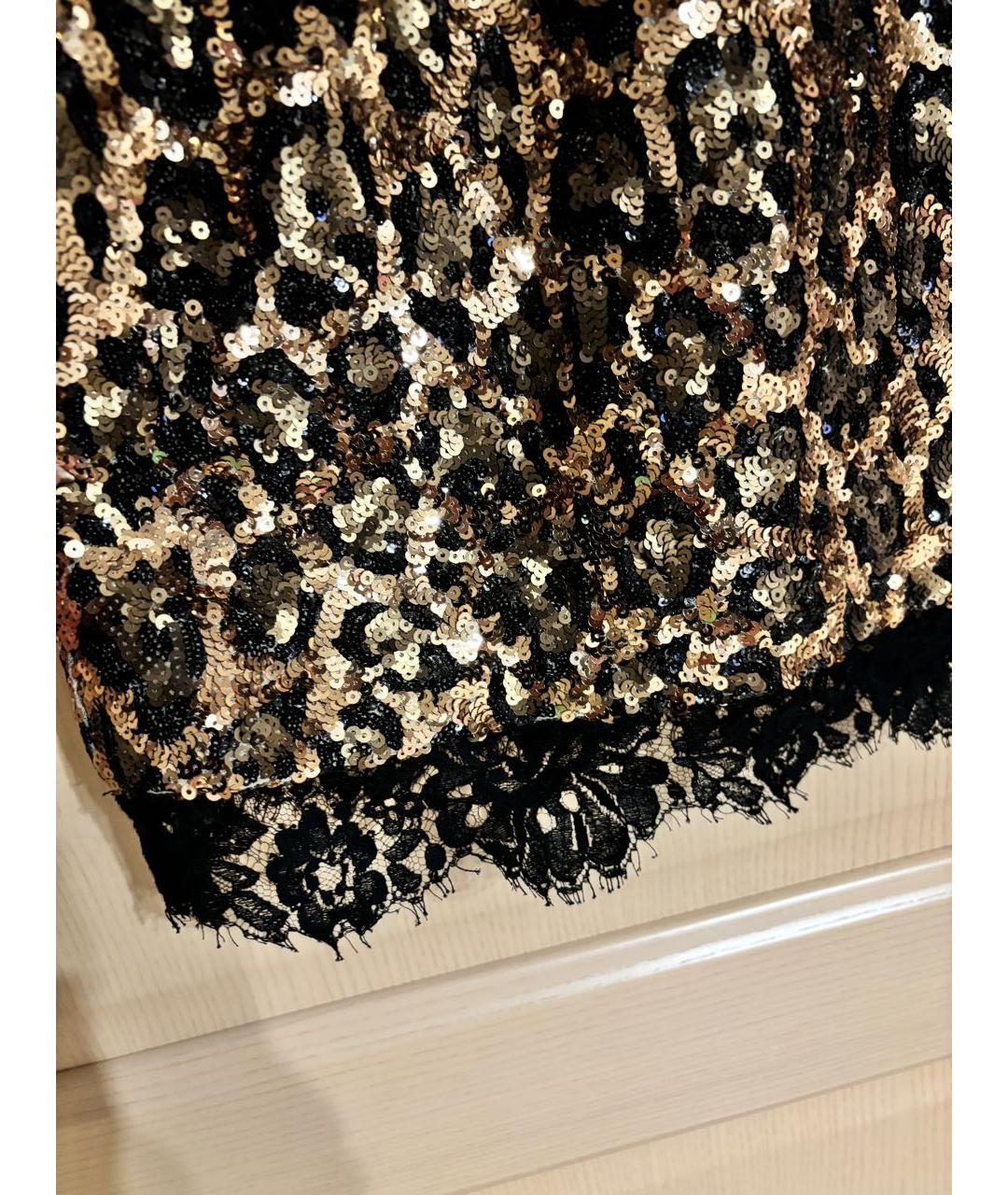 DOLCE&GABBANA Золотое вечернее платье, фото 3