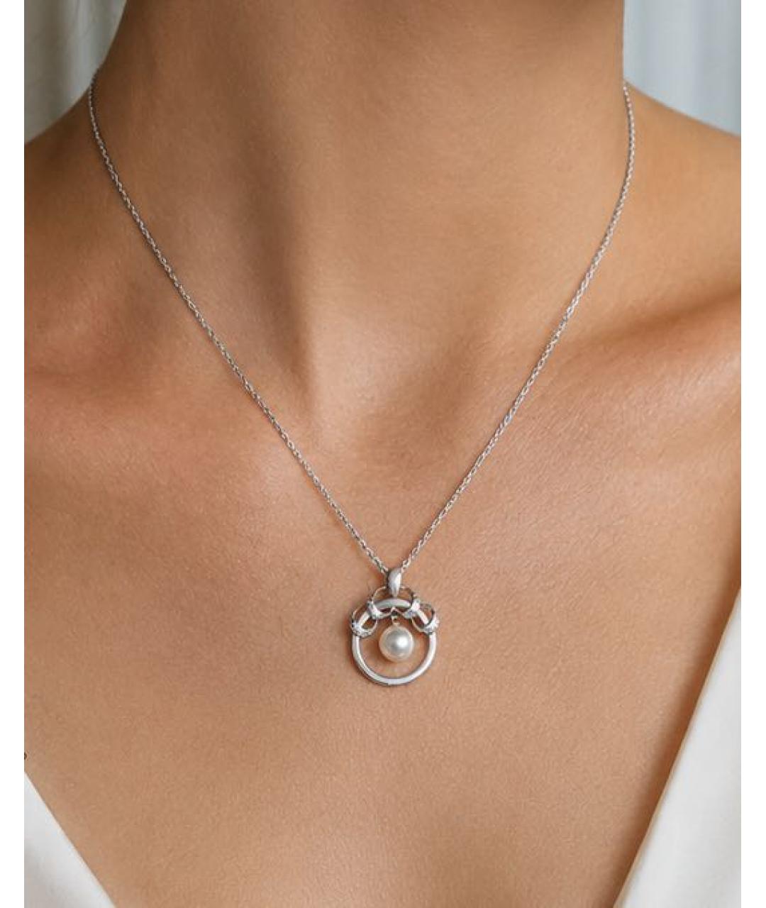 Mikimoto Серебряное серебряное колье, фото 4