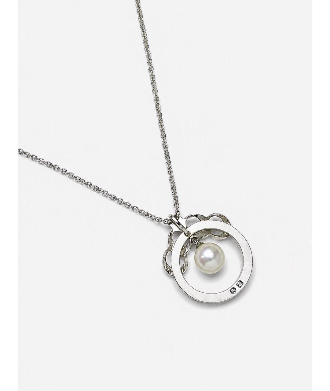 Mikimoto Серебряное серебряное колье, фото 2