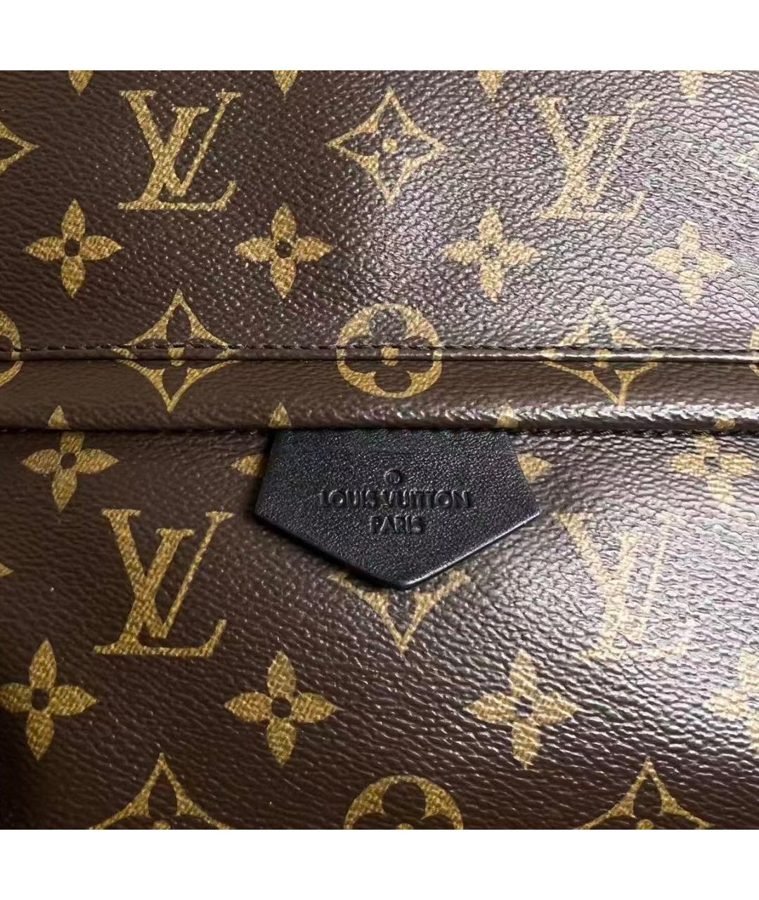 LOUIS VUITTON Коричневый кожаный рюкзак, фото 8