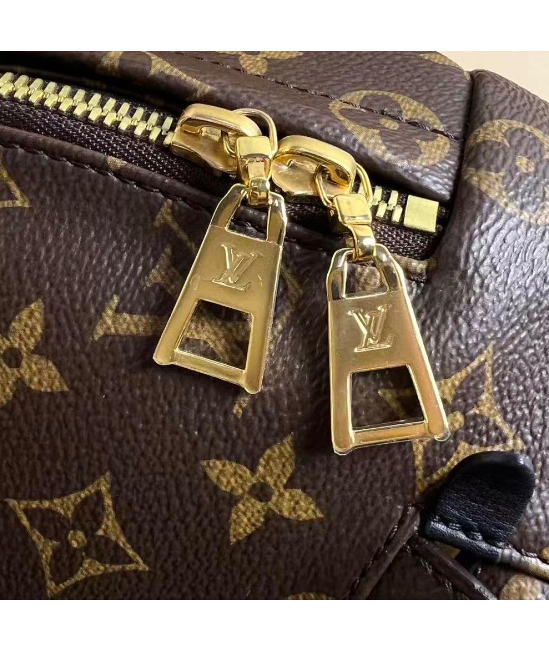 LOUIS VUITTON Коричневый кожаный рюкзак, фото 7