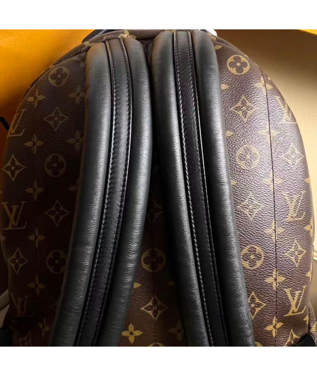 LOUIS VUITTON Коричневый кожаный рюкзак, фото 4