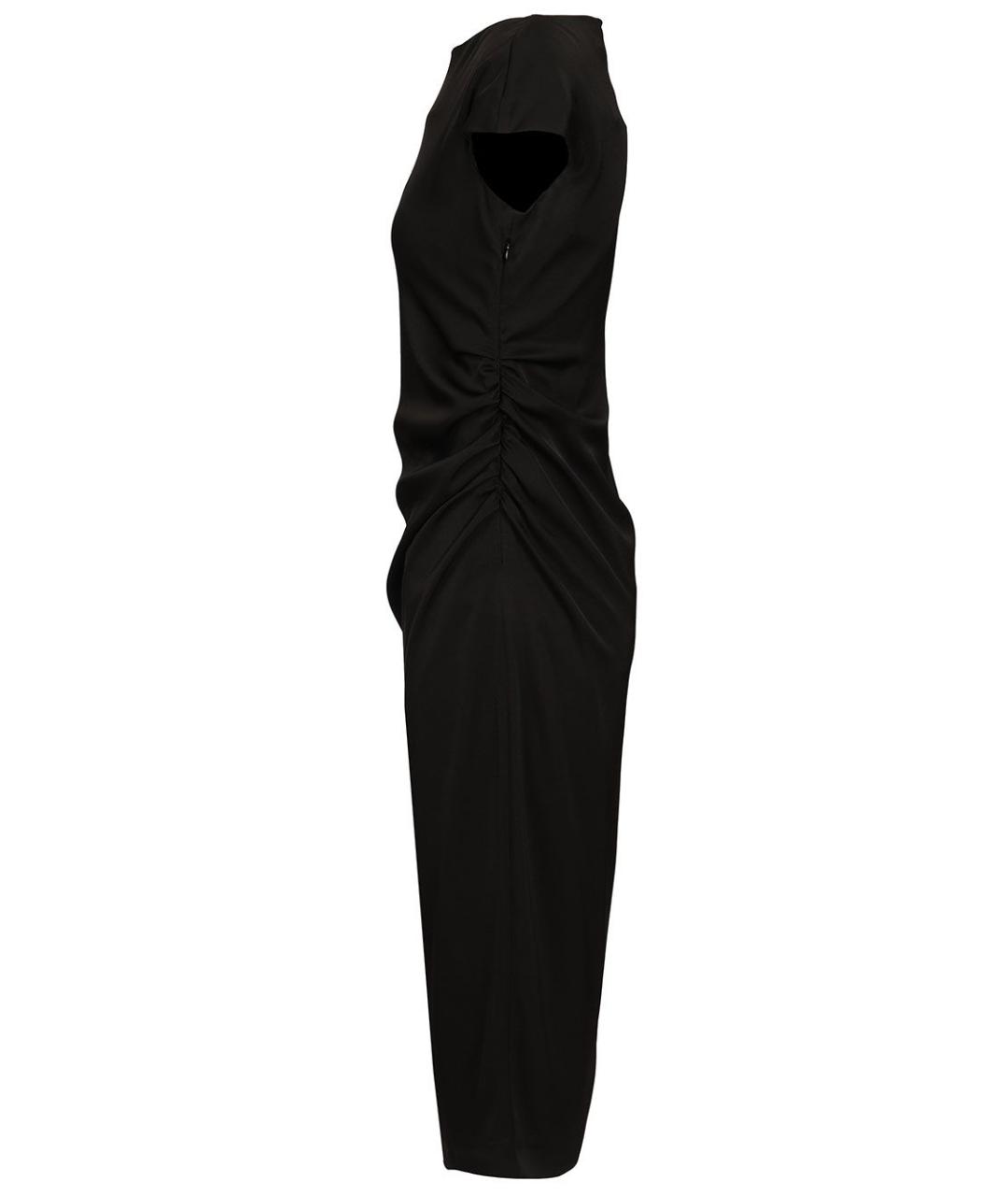 MAX MARA STUDIO Черное ацетатное повседневное платье, фото 3
