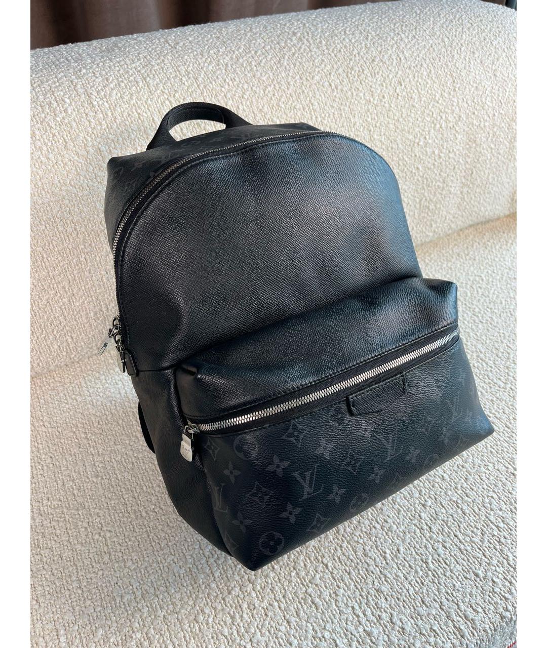 LOUIS VUITTON Черный канва рюкзак, фото 2