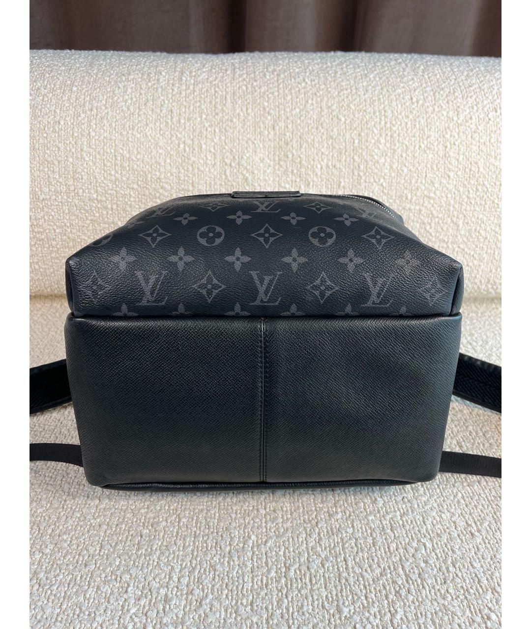 LOUIS VUITTON Черный канва рюкзак, фото 6