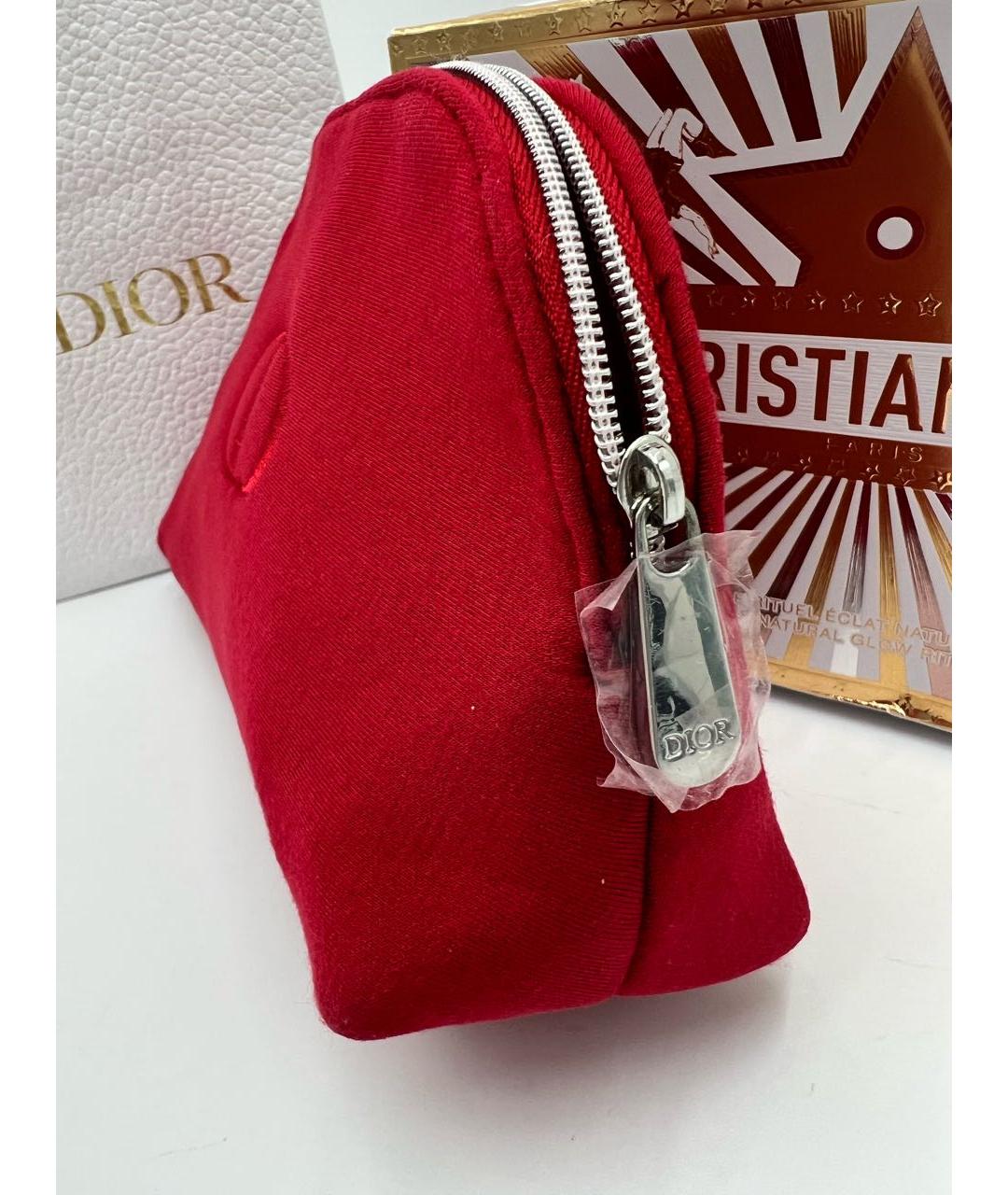 DIOR BEAUTY Красная тканевая косметичка, фото 3