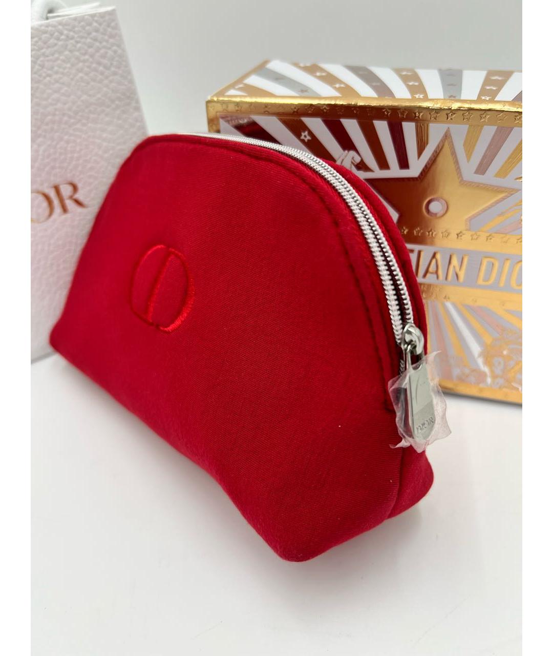 DIOR BEAUTY Красная тканевая косметичка, фото 4