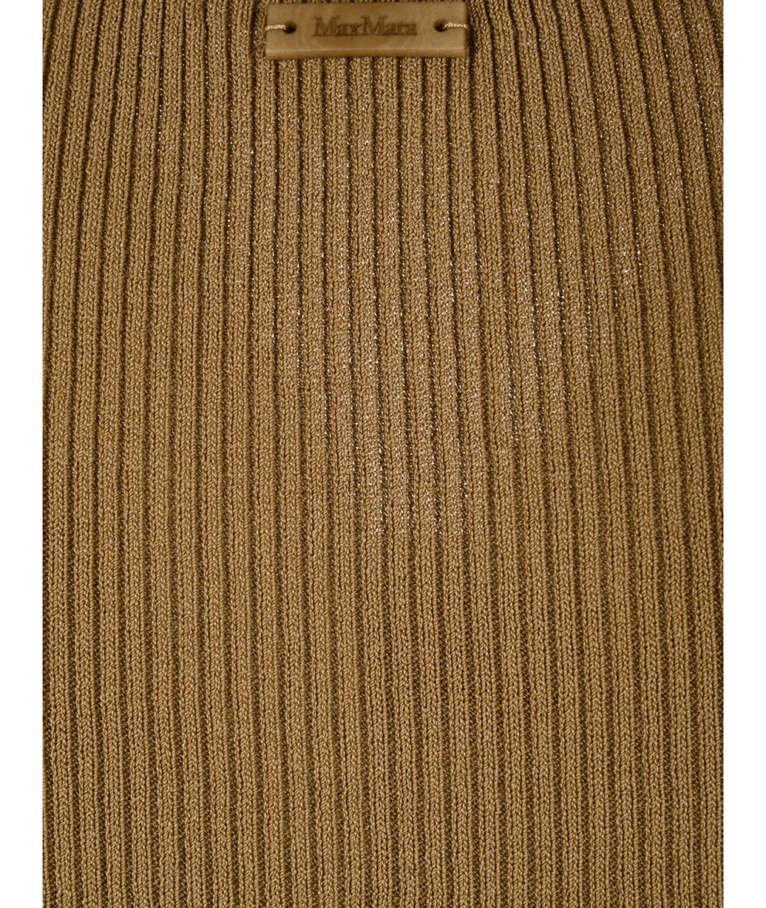 MAX MARA Коричневая майка, фото 3
