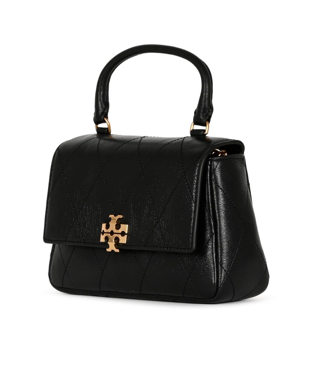 TORY BURCH Черная сумка с короткими ручками, фото 2