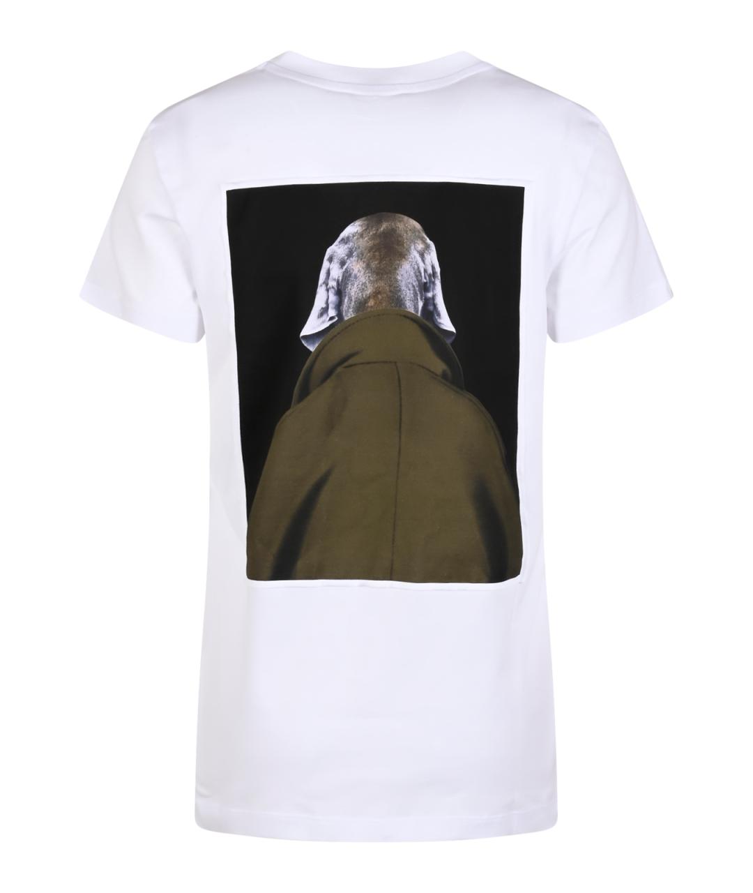 MAX MARA Белая полиэстеровая футболка, фото 2