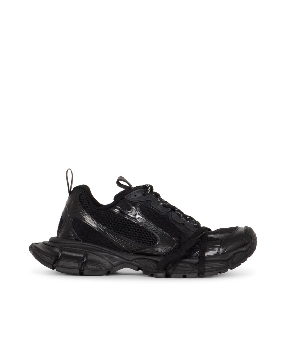 BALENCIAGA Черные синтетические низкие кроссовки / кеды, фото 1