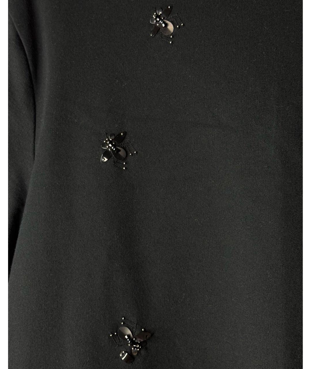 CHRISTIAN DIOR Черная хлопковая футболка, фото 4