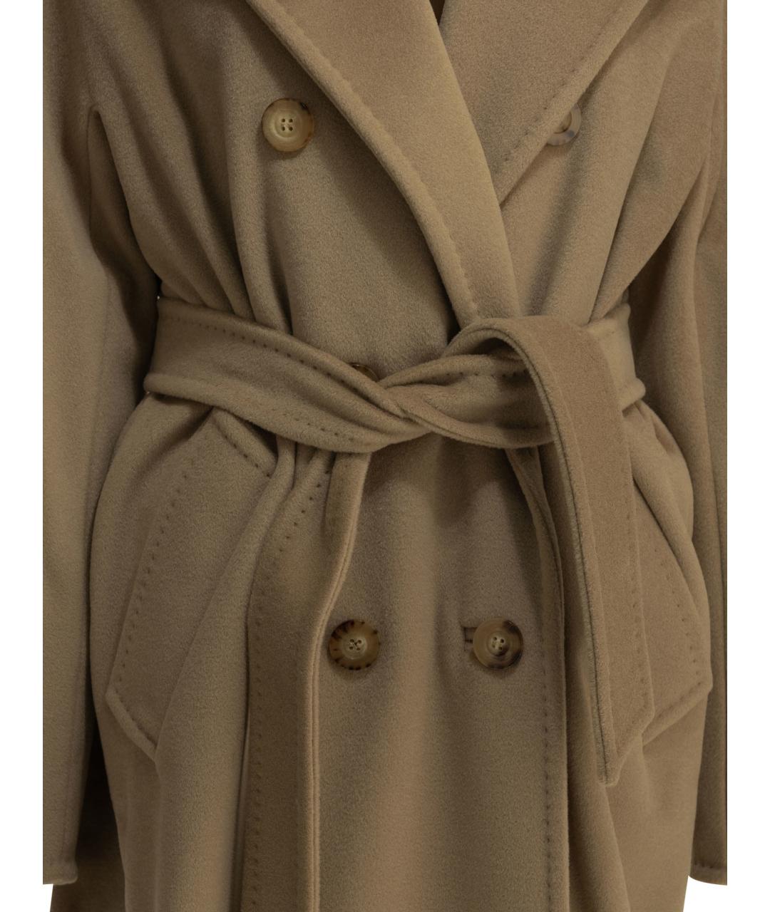 MAX MARA Бежевое шерстяное пальто, фото 3
