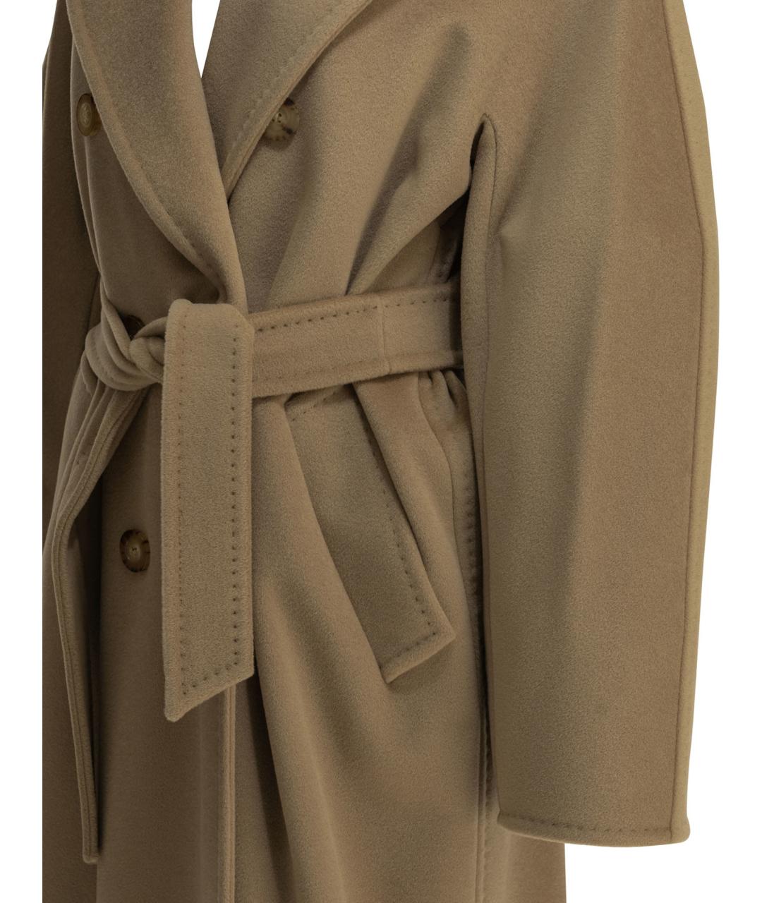 MAX MARA Бежевое шерстяное пальто, фото 4