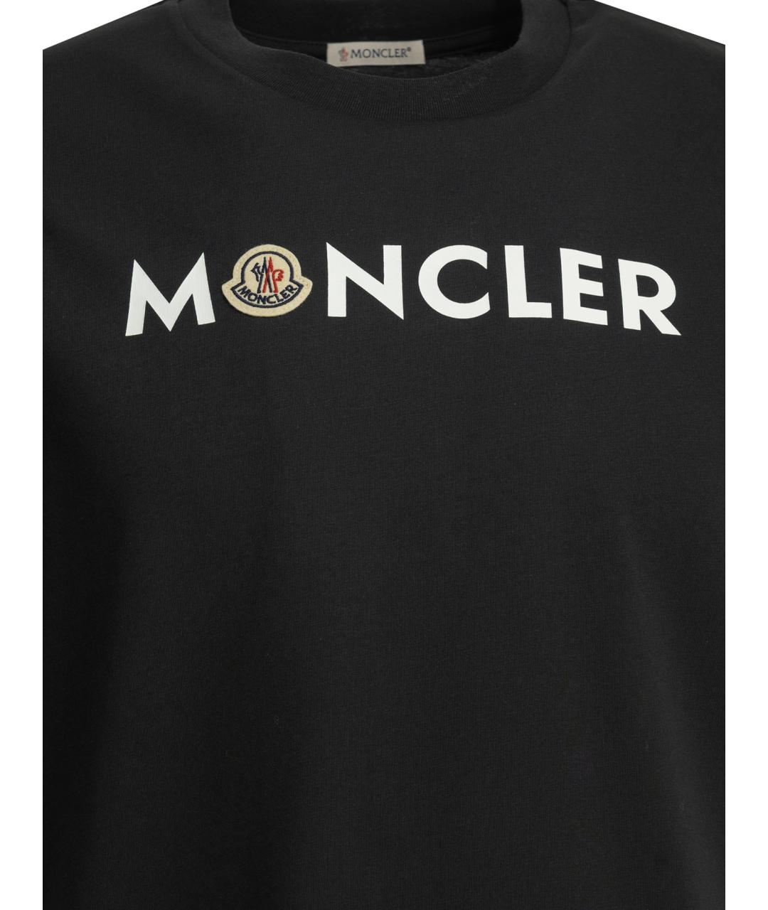 MONCLER Синяя хлопковая футболка, фото 3
